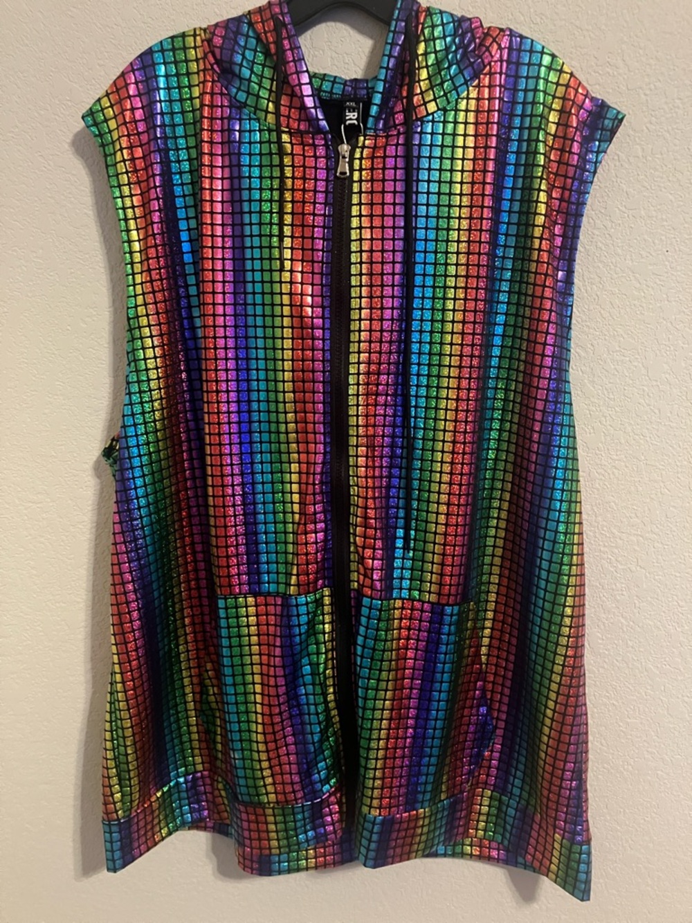 Disco Sleeveless Hoodie